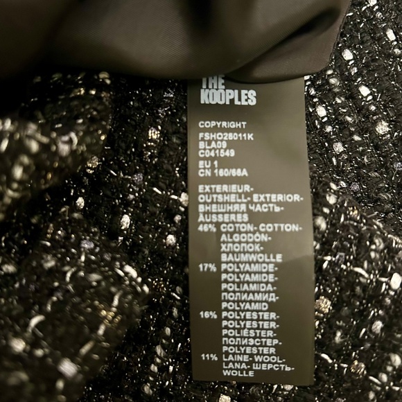 Kooples black twill shorts - Picture 6 of 8